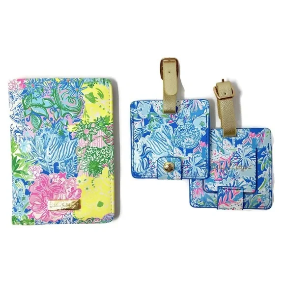 Lilly Pulitzer Travel 3pcs Set Cheek To Cheek One Size Brand New in Plastic Bag - Picture 3 of 6